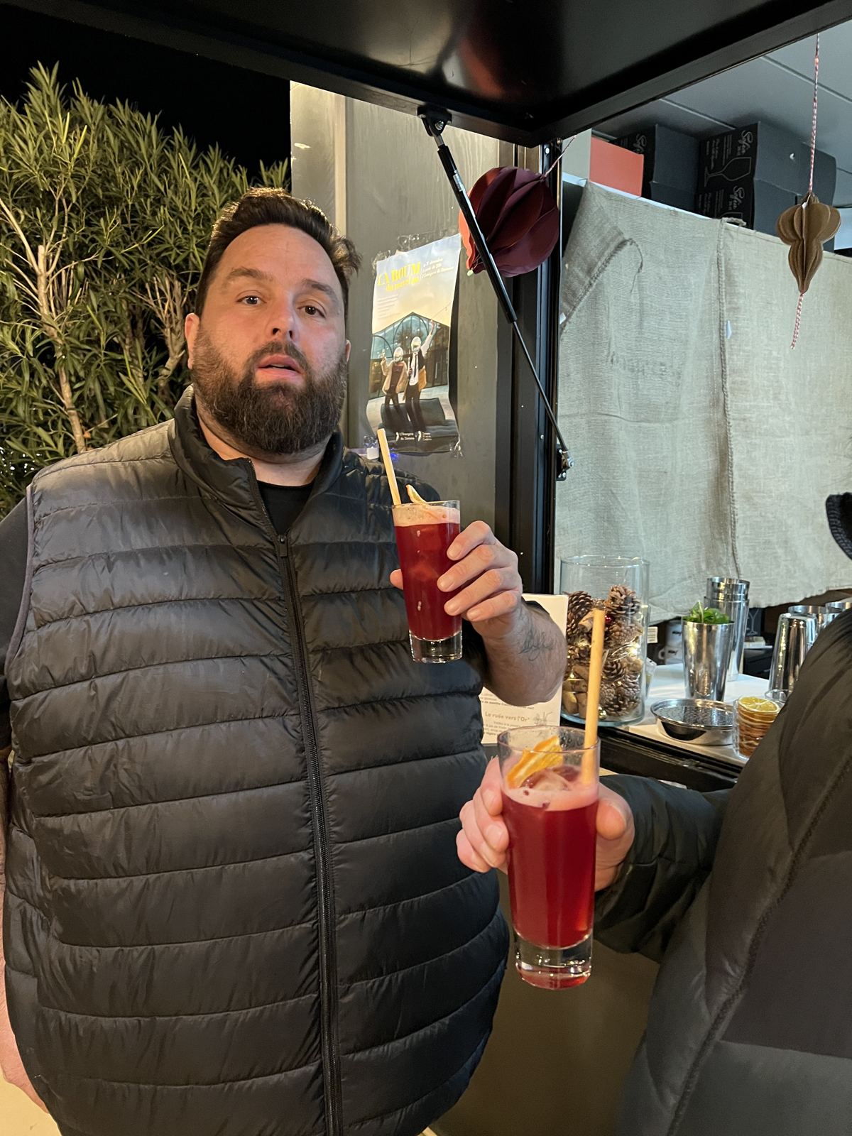 Cocktail premium servi lors d'un événement
